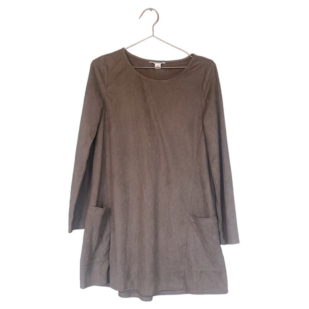 LoveRiche faux suede pocket dress size small